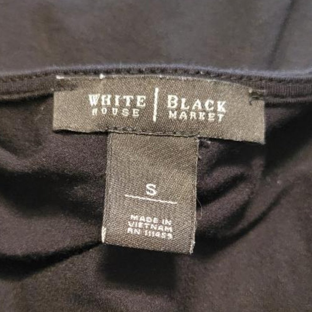 WHBM Dressy Black Tank with Ruffle Front - Picture 7 of 10